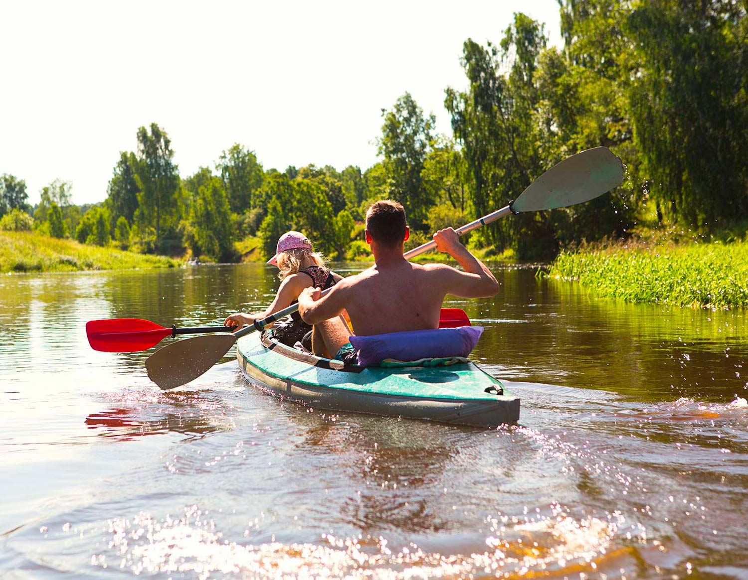 Balade en canoe à jarnac en charente